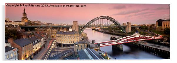 Newcastle Panorama Acrylic by Ray Pritchard
