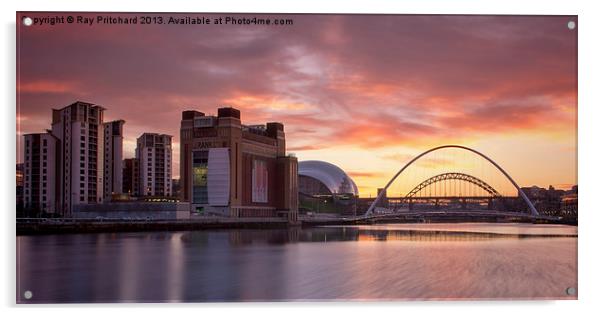 View of the River Tyne Acrylic by Ray Pritchard