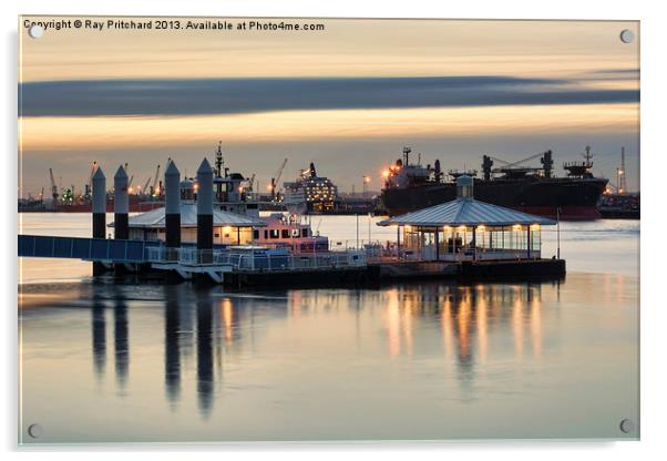 South Shields Ferry Landing Acrylic by Ray Pritchard