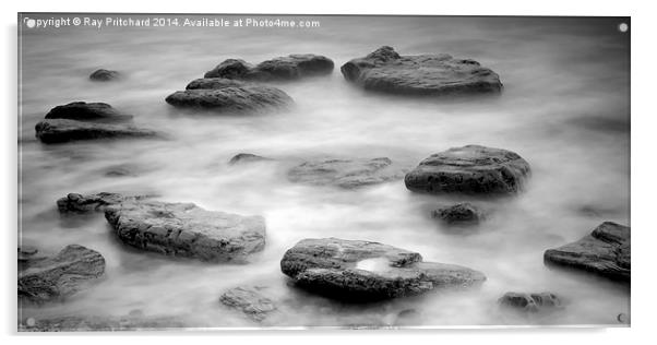 Marsden Rocks Acrylic by Ray Pritchard