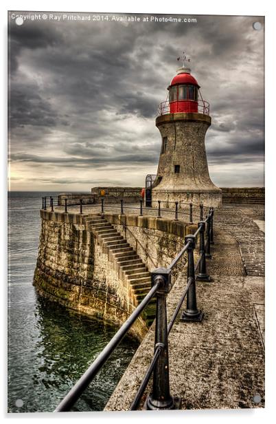 South Shields Lighthouse Acrylic by Ray Pritchard