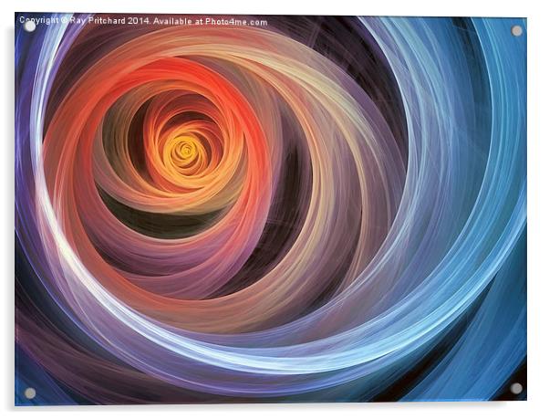 Colour Swirls Acrylic by Ray Pritchard