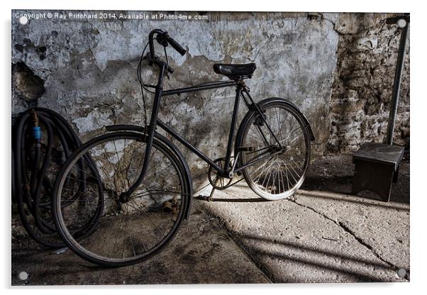  Vintage Bicycle at Tanfield Acrylic by Ray Pritchard