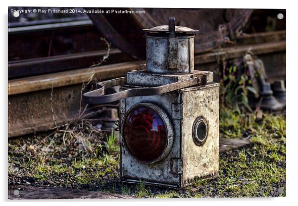  Vintage Railway Lantern Acrylic by Ray Pritchard