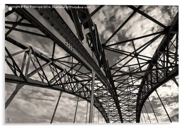  Wylam Railway Bridge Acrylic by Ray Pritchard