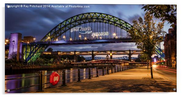 Tyne Bridge GNR Acrylic by Ray Pritchard