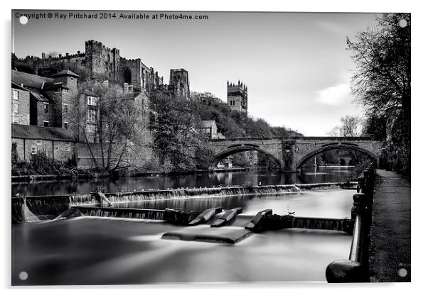  Durham Riverside Acrylic by Ray Pritchard