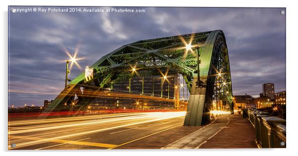  Wearmouth Bridge Acrylic by Ray Pritchard