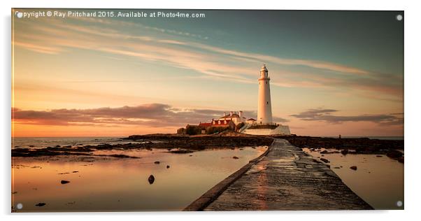  St Marys Lighthouse Acrylic by Ray Pritchard