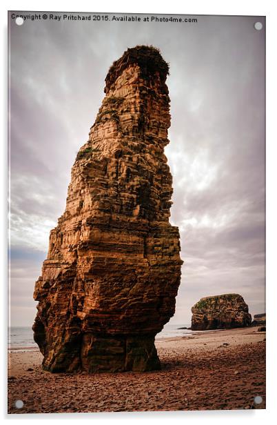  Lots Wife and Marsden Rock Acrylic by Ray Pritchard