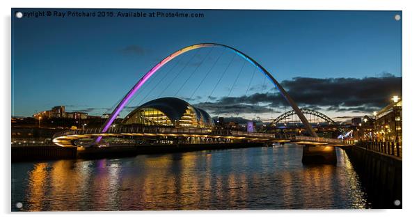  Millennium Bridge on its 15th Birthday Acrylic by Ray Pritchard