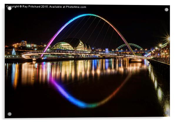  Rainbow Bridge Acrylic by Ray Pritchard