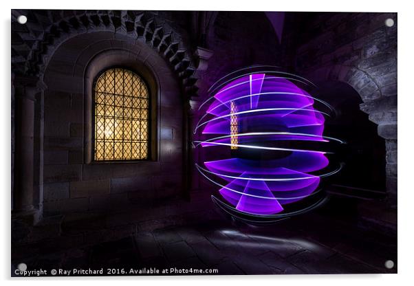 Light Painting at the Keep Acrylic by Ray Pritchard