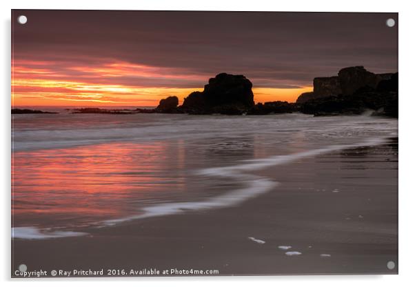 Sunrise at Shields  Acrylic by Ray Pritchard