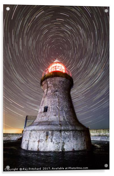 South Shields Lighthouse  Acrylic by Ray Pritchard