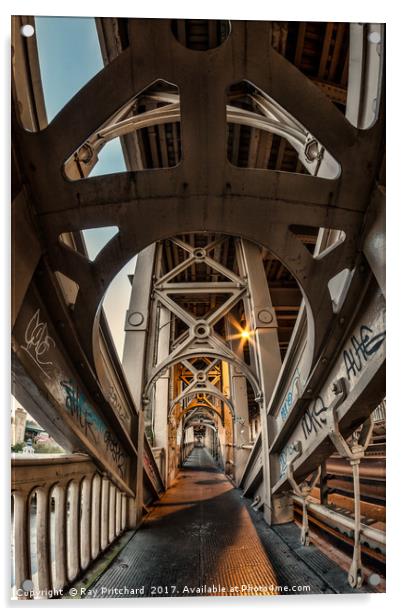 High Level Bridge  Acrylic by Ray Pritchard