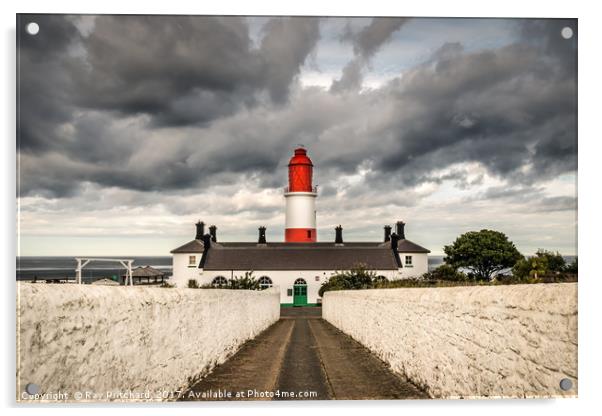 Souter Lightouse Acrylic by Ray Pritchard