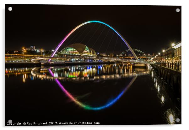 Millennium Bridge Acrylic by Ray Pritchard