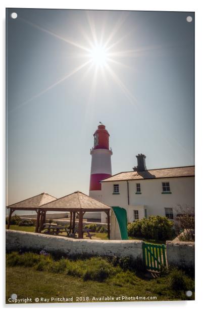 Souter Lighthouse Acrylic by Ray Pritchard