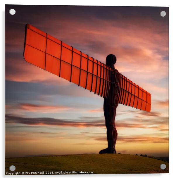 Angel of the North Artwork      Acrylic by Ray Pritchard