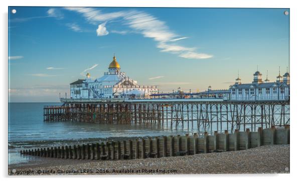 Eastbourne Pier Acrylic by Linda Corcoran LRPS CPAGB