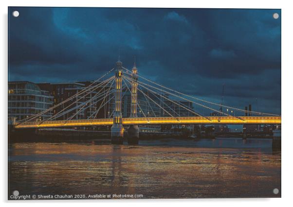 Albert Bridge Acrylic by Shweta Chauhan