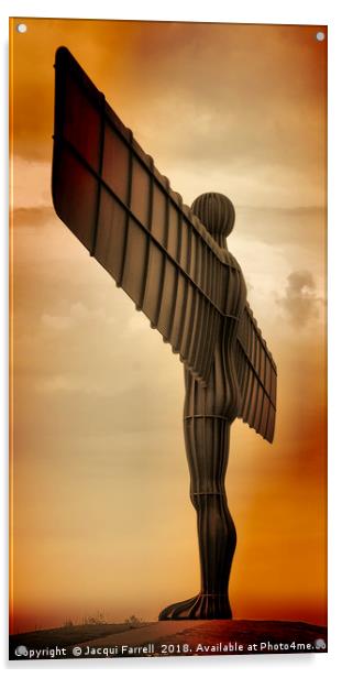 Angel of the North Acrylic by Jacqui Farrell
