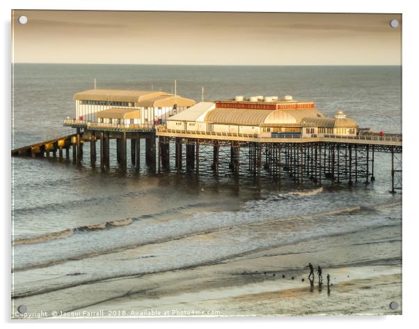 Cromer Pier Norfolk Acrylic by Jacqui Farrell