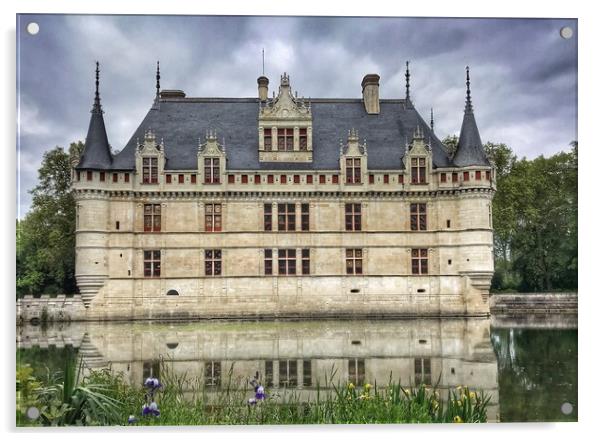 Chateau d’Azay le Rideau   Acrylic by Jacqui Farrell
