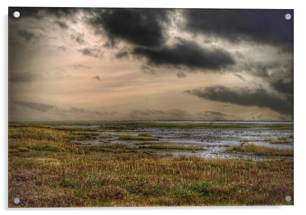 Holy Island Afternoon Acrylic by Jacqui Farrell