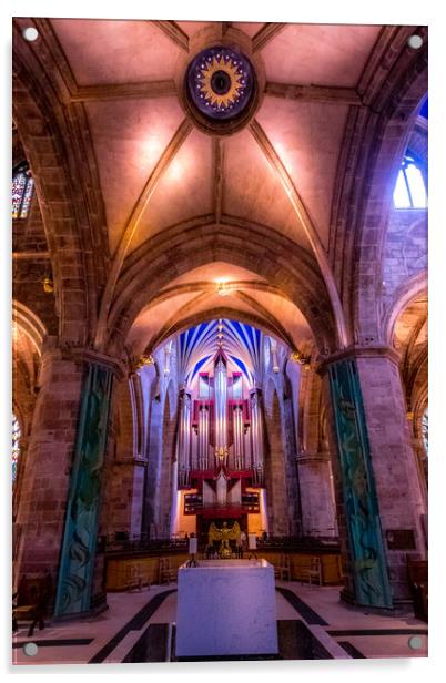 St Giles' Cathedral Edinburgh Acrylic by chris smith