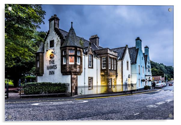 The hawes inn south queensferry Acrylic by chris smith