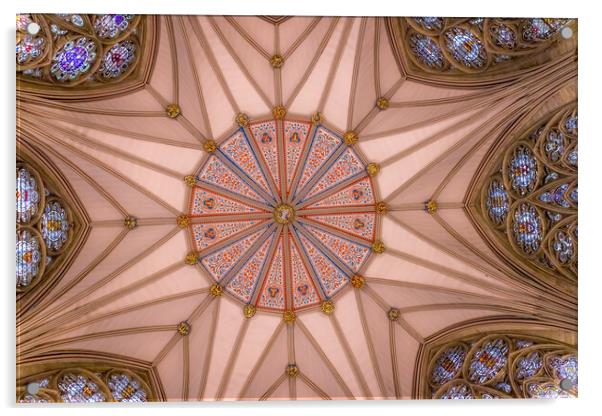 The Chapter House of York Minster Acrylic by chris smith