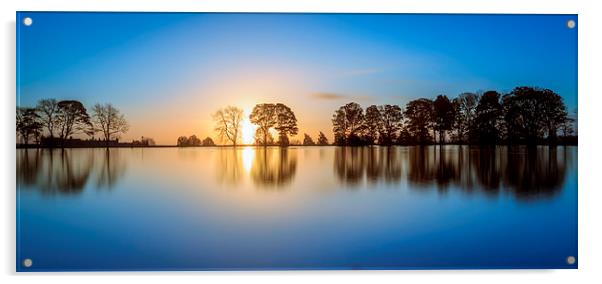 Sunrise Lake  Acrylic by chris smith