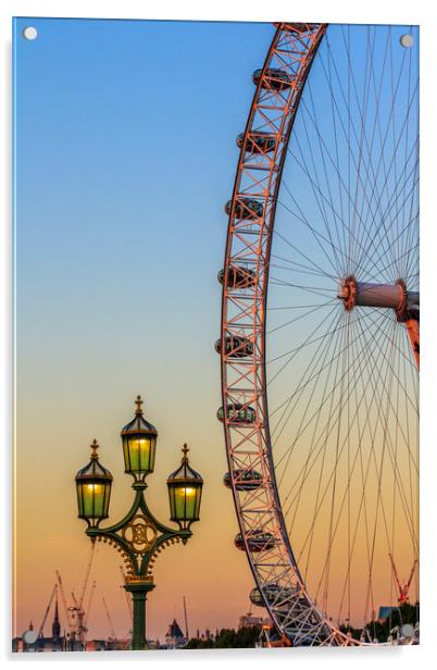 London Sunset  Acrylic by chris smith