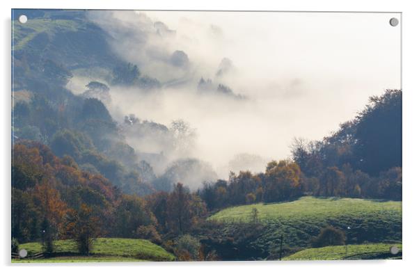 Countryside Fog  Acrylic by chris smith