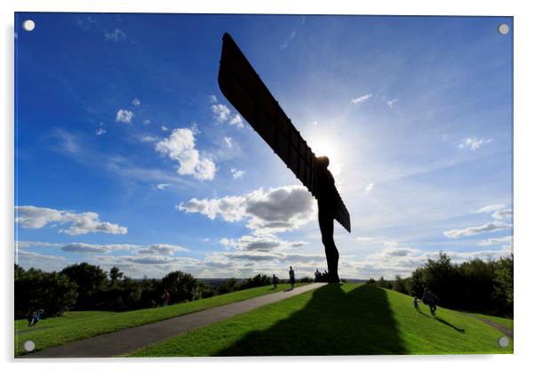 Angel of the north  Acrylic by chris smith