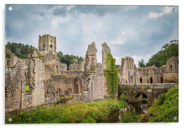 Fountains Abbey  Acrylic by chris smith