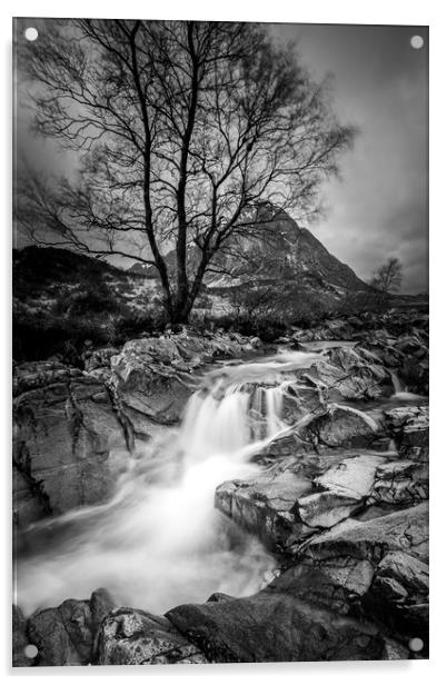 Buachaille Etive Mor, Glencoe, Scotland.   Acrylic by chris smith