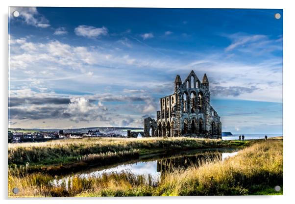 Whitby Abbey Acrylic by chris smith
