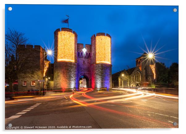 Westgate Towers Dusk Acrylic by Stewart Mckeown