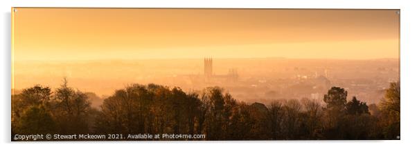 Canterbury Panoramic at Sunrise Acrylic by Stewart Mckeown