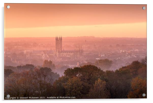 Canterbury Sunrise Acrylic by Stewart Mckeown