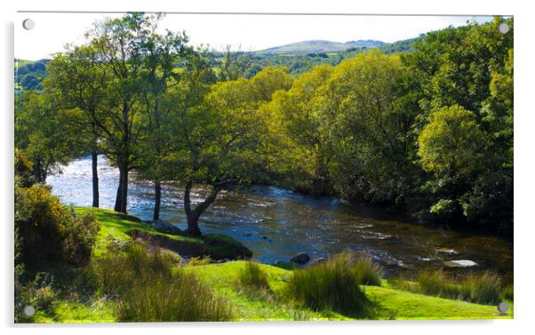 River Duddon , Cumbria ,England  Acrylic by Philip Enticknap