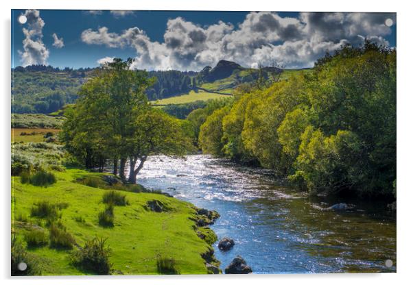 River Duddon , Cumbria ,England  Acrylic by Philip Enticknap