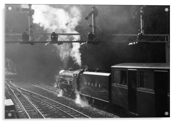 The Romney, Hythe and Dymchurch Railway Acrylic by Philip Enticknap
