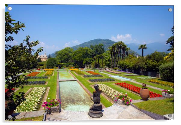 Villa Taranto Gardens,Lake Maggiore,  Acrylic by Philip Enticknap