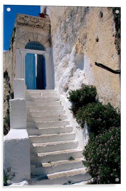 Crete,Chrisoskalitissa Monastery  Acrylic by Philip Enticknap