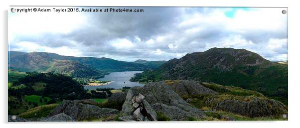  Ullswater and Place fell, lake district Acrylic by Adam Taylor