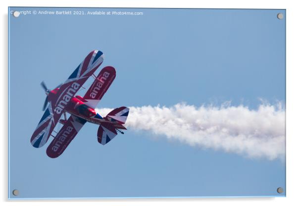 Richard Goodwin 'Pitts Special' at Swansea, UK Acrylic by Andrew Bartlett